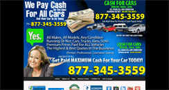 Desktop Screenshot of cashforcarsnearme.com